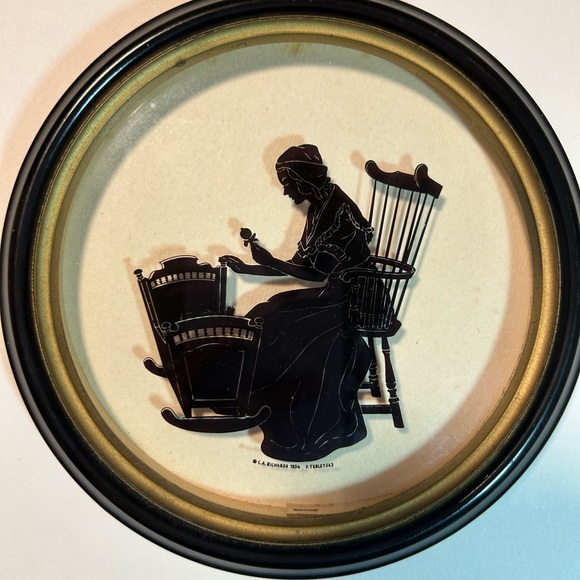 C.A Richards “The Colonial Cradle” 1936 Silhouette - Picture 3 of 9